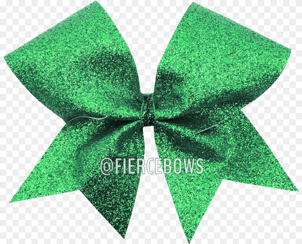Kelly Emerald Green Glitter Cheer Bow Fierce Bows Cheerleading, Accessories, Formal Wear, Tie, Bow Tie Png