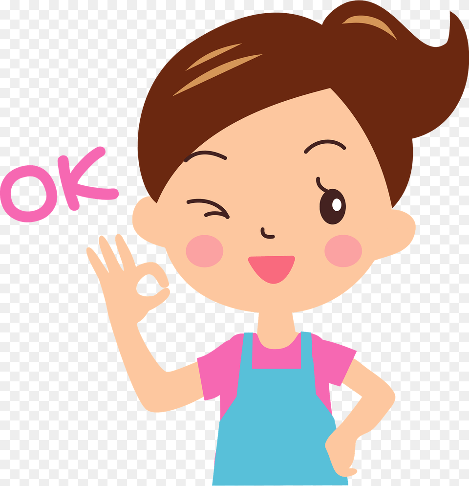 Kelly Woman Is Giving Okay Signal Clipart, Baby, Person, Photography, Face Free Png Download