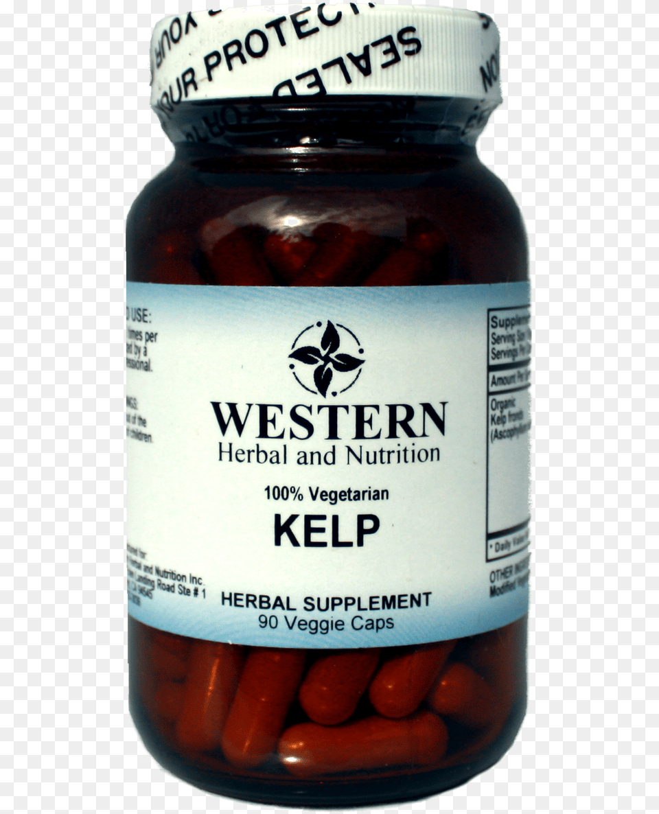 Kelp Herbal Supplement From Western Herbal And Nutrition Loukaniko, Medication, Pill, Can, Tin Free Png