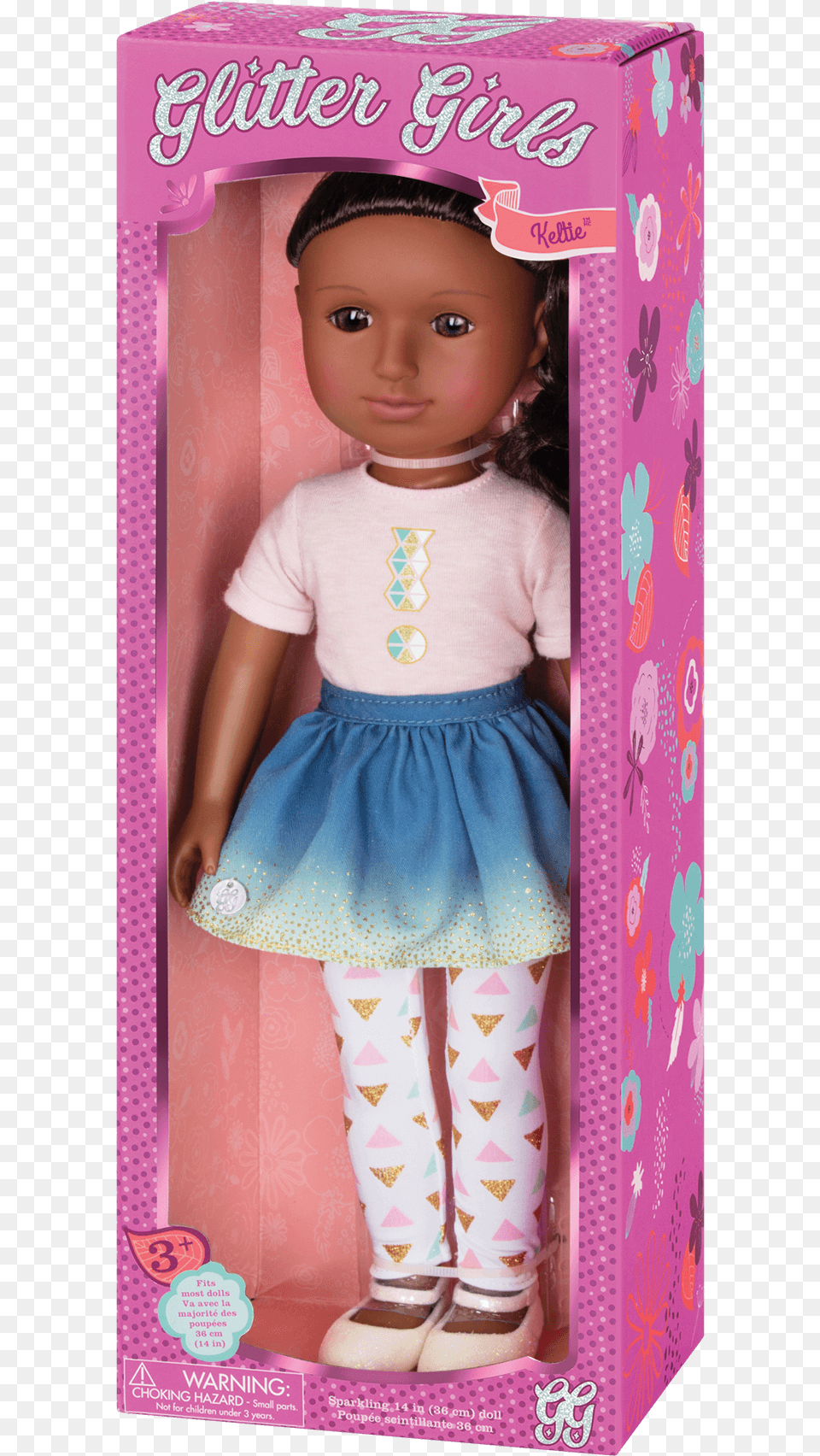 Keltie Inch Doll Brunette Brown Eyes African American Brown Hair, Toy, Clothing, Face, Head Png Image
