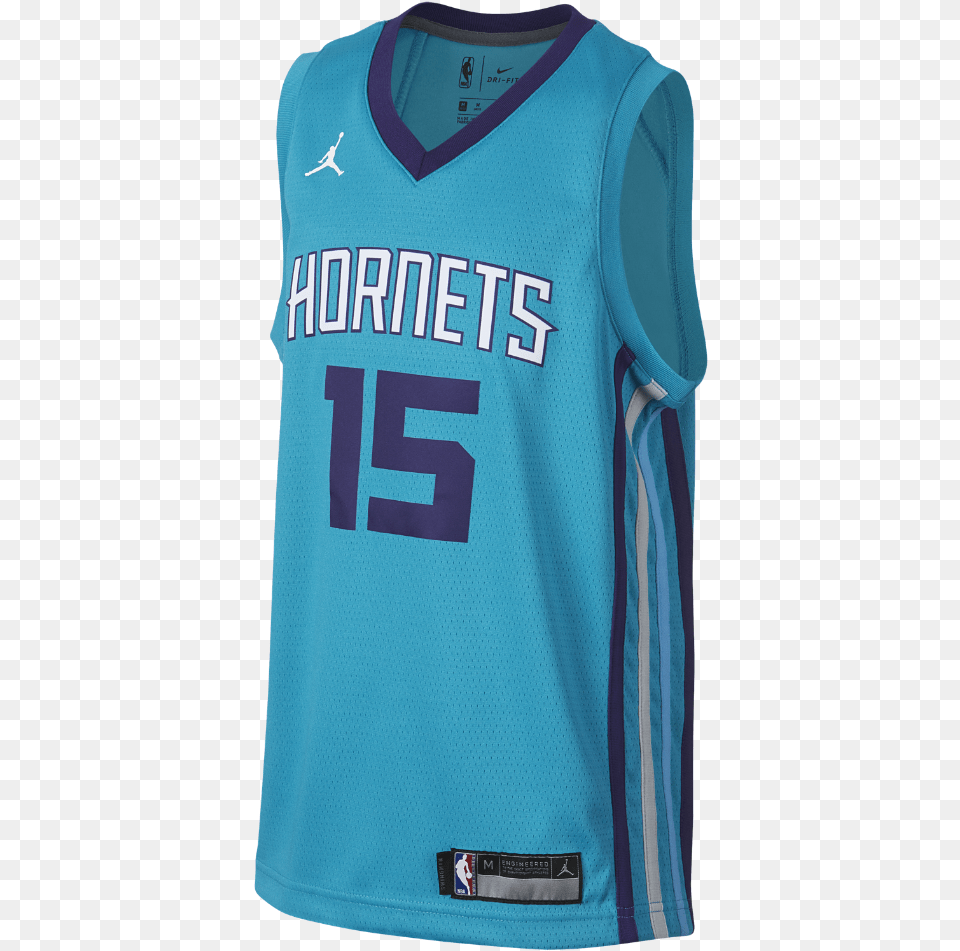 Kemba Walker Charlotte Hornets Jordan Icon Edition, Clothing, Shirt, Jersey, Person Free Png