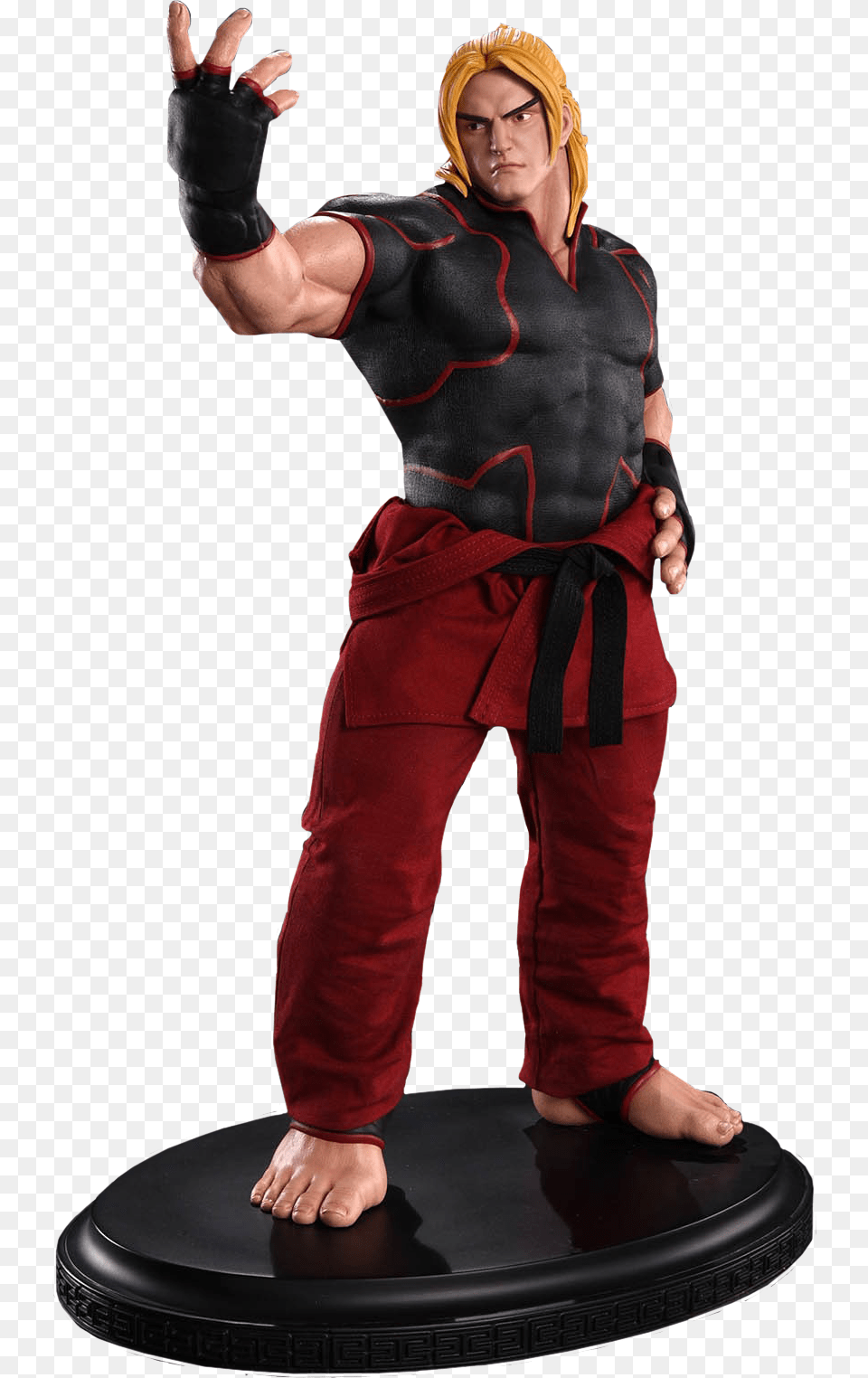 Ken Masters 14 Scale Statue Street Fighter V Ken Masters 14 Scale Statue, Person, Clothing, Costume, Adult Free Png