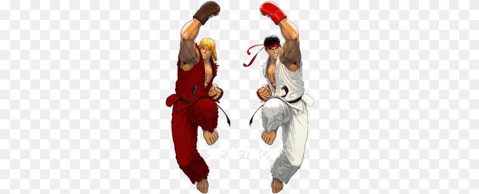 Ken Ryu Clipart Library Ryu Y Ken, Adult, Male, Man, Martial Arts Free Transparent Png