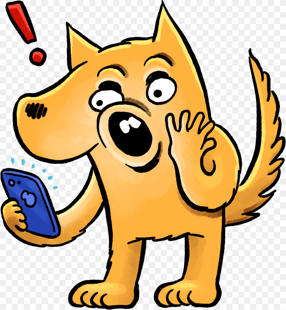 Ken The Voting Dingo Gasps At Something On His Smartphone Cat Voting Clipart, Animal, Canine, Dog, Mammal Png