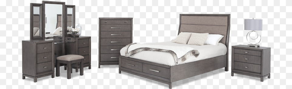 Kendall Bedroom Set Furniture Bedroom Sets, Bed, Cabinet, Dresser, Indoors Free Png
