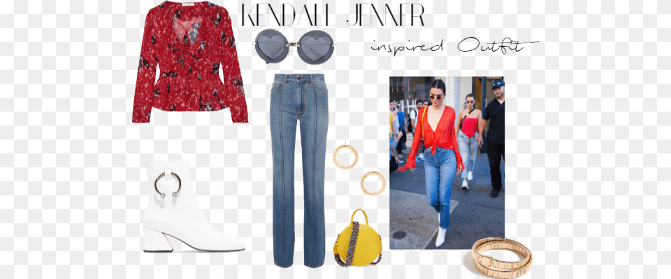 Kendall Jenner Inspired Outfit Kendall Jenner, Accessories, Purse, Pants, Handbag Png