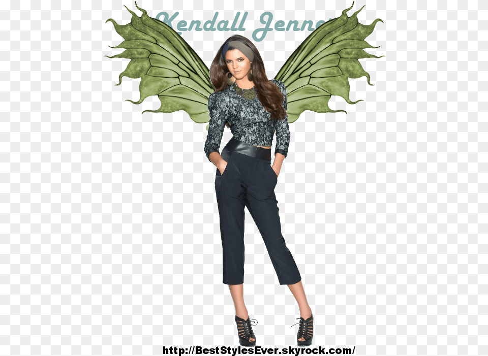 Kendall Jenner O1 Alas De Hada Real, Blouse, Clothing, Sleeve, Pants Png