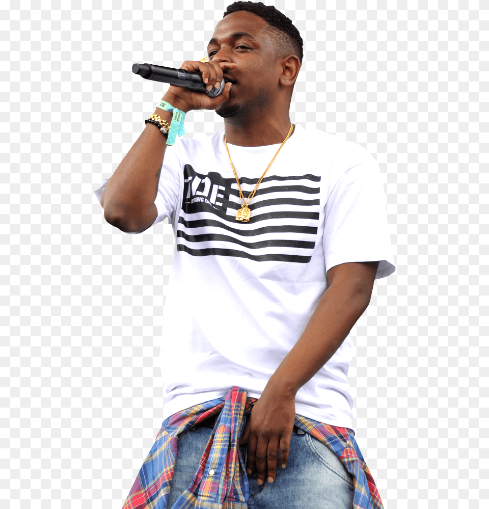 Kendrick Lamar Transparent, Solo Performance, Person, Performer, T-shirt Free Png Download