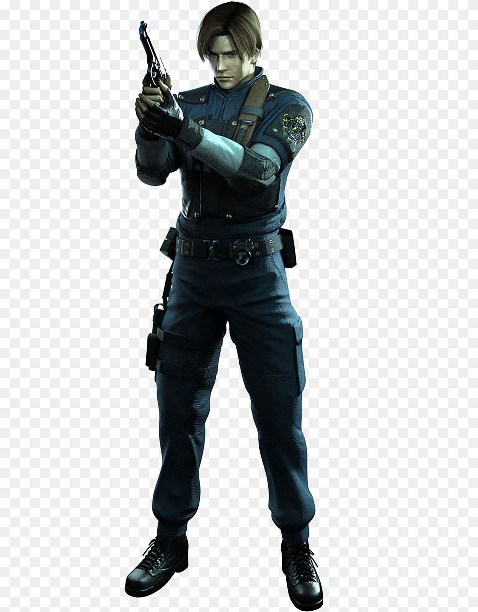 Kennedy Download Resident Evil Leon, Weapon, Clothing, Costume, Person Free Png