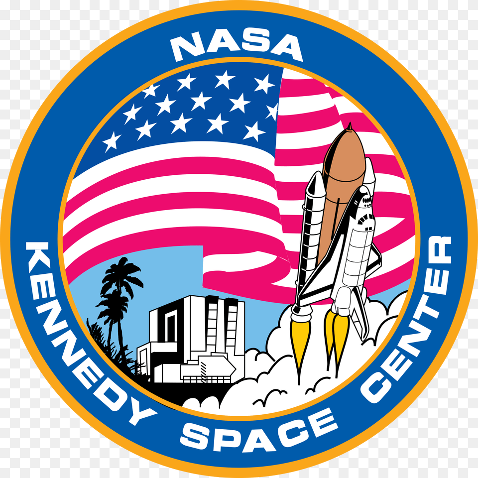 Kennedy Space Center Logo Vector Image Svg Kennedy Space Center Icon, Aircraft, Transportation, Vehicle, Spaceship Free Png Download