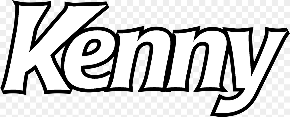Kenny Logo Black And White Line Art, Text Png