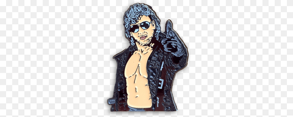 Kenny Omega Kenny Omega Kenny Omega Enamel Pin, Clothing, Coat, Adult, Person Free Png