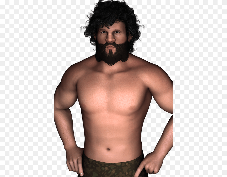 Kenny Omega Render Barechested, Adult, Man, Male, Head Free Png