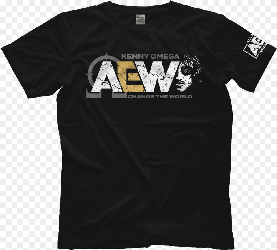 Kenny Omega Signs With Aew Fired Up Garage Logo, Clothing, T-shirt, Shirt, Person Free Transparent Png