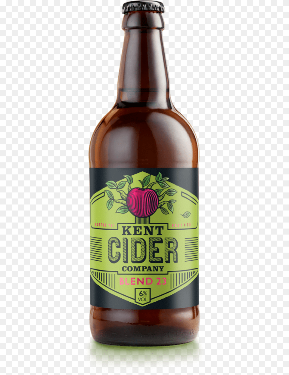 Kent Cider, Alcohol, Beer, Beer Bottle, Beverage Png Image