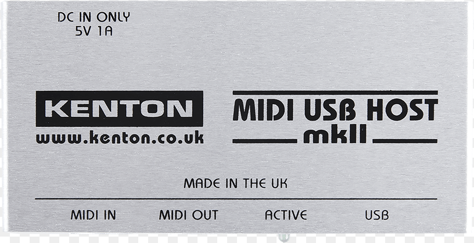 Kenton Midi Usb Host Mk2 Label, Text, Paper Free Png Download