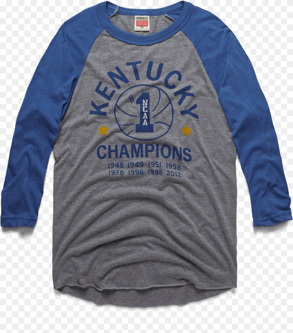 Kentucky Basketball Champions Raglan Raglan Sleeve, Clothing, Long Sleeve, Shirt, T-shirt Free Png Download