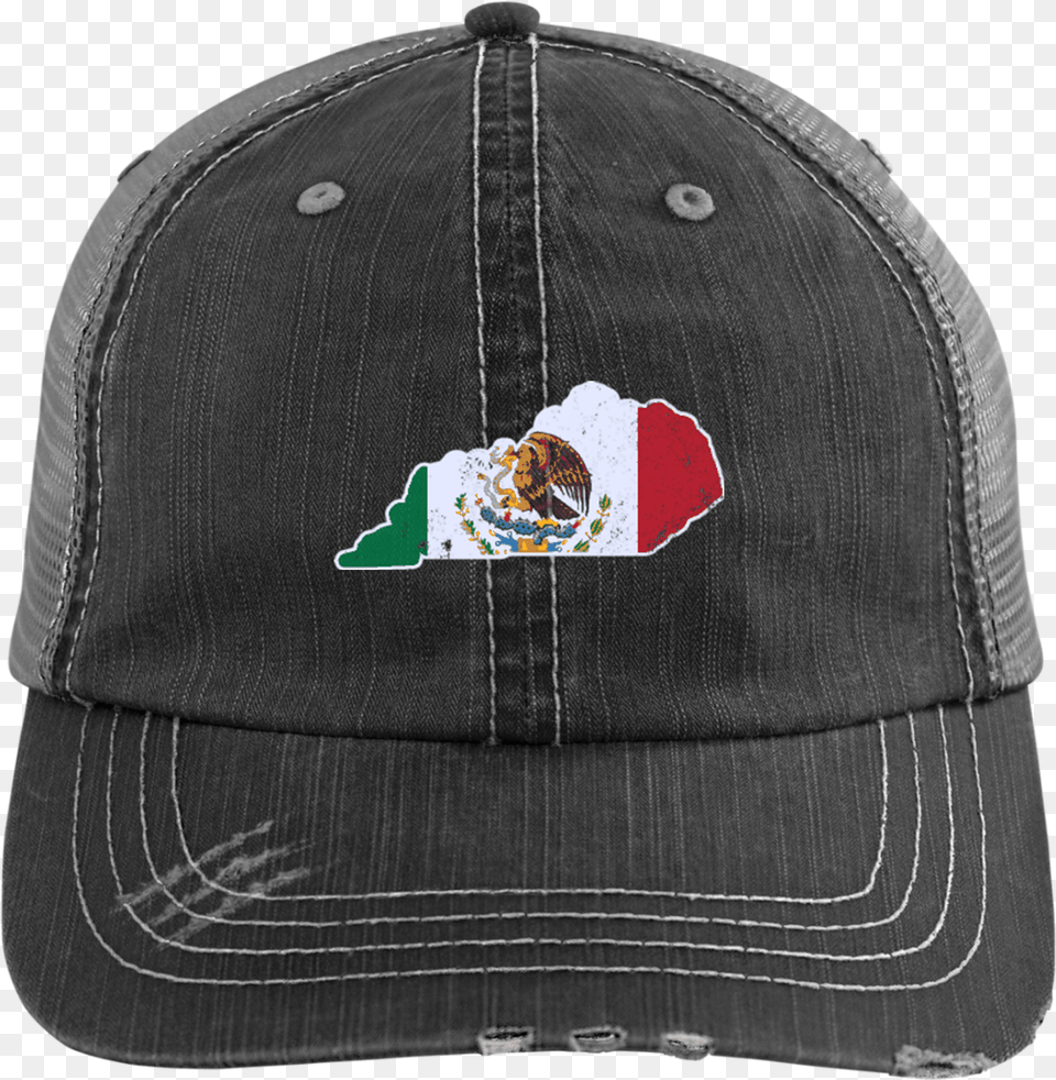 Kentucky Mexican Flag Hat Mexico Flag Hat Distressed Unstructured Trucker Cap Texas Fball, Baseball Cap, Clothing Png