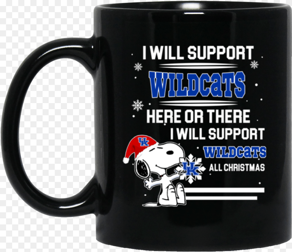 Kentucky Wildcats Mug Snoopy Support Here Or There, Cup, Beverage, Coffee, Coffee Cup Png Image