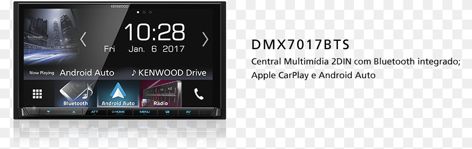 Kenwood Dmx7017bts Digital Receiver In Dash Unit, Electronics, Computer Hardware, Hardware, Monitor Free Png Download