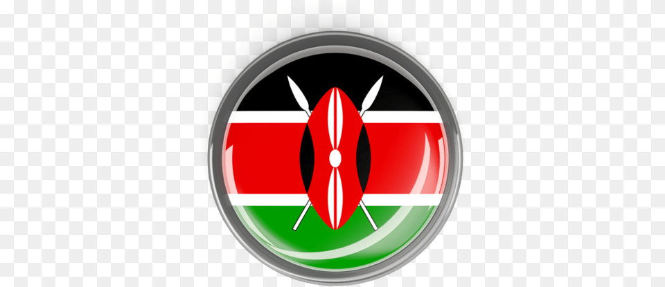 Kenya Flag Round, Emblem, Symbol, Logo, Food Png Image