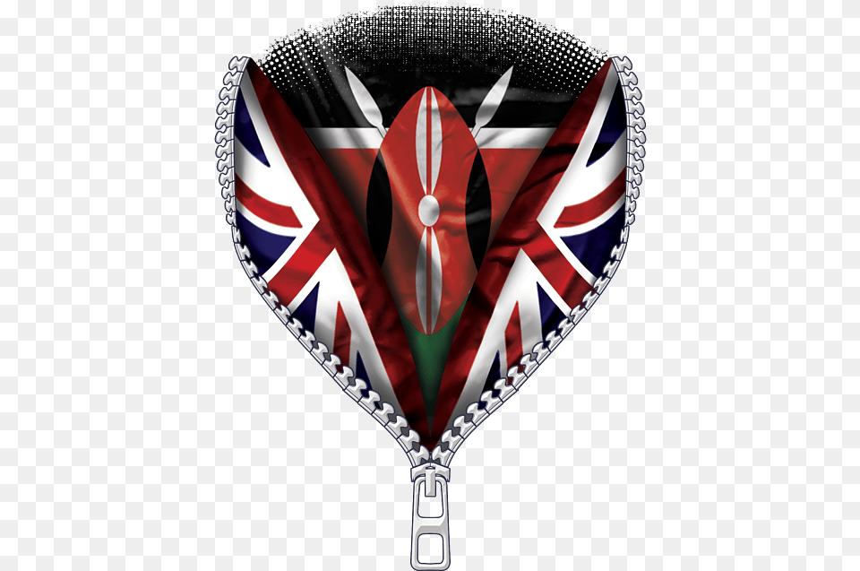 Kenya Flag Zipped British Spiral Notebook Flag, Racket Free Png Download