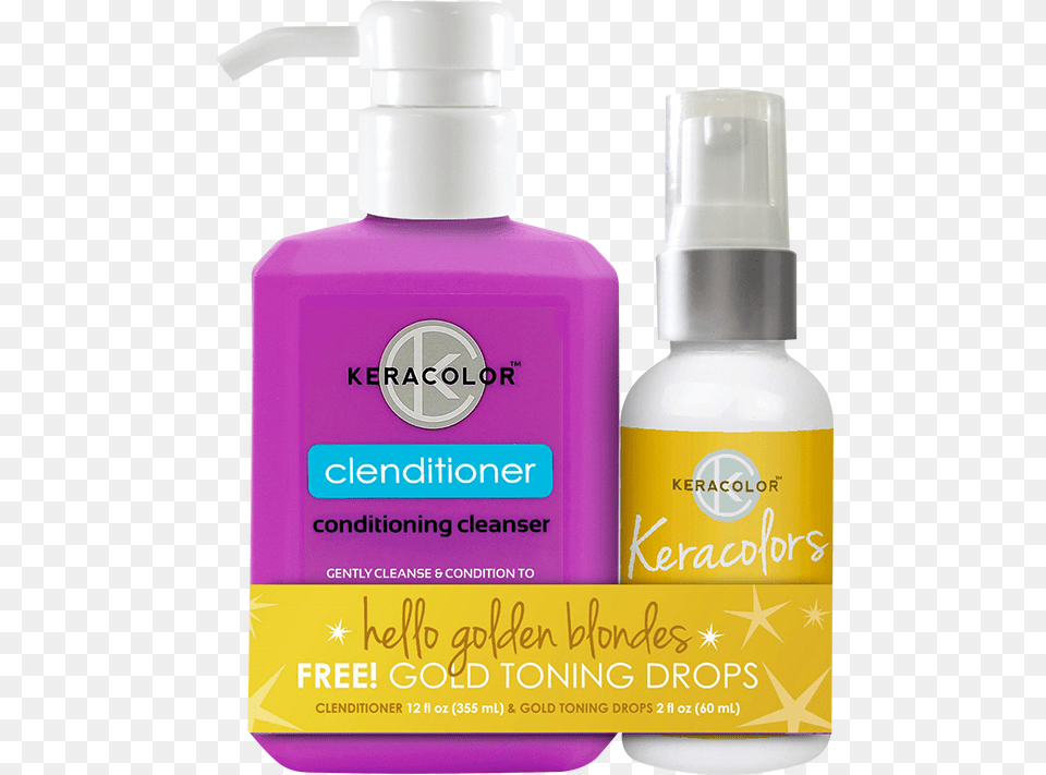 Keracolor Clenditioner Gold Toning Drops Cosmetics, Bottle, Lotion, Perfume, Shaker Free Png Download