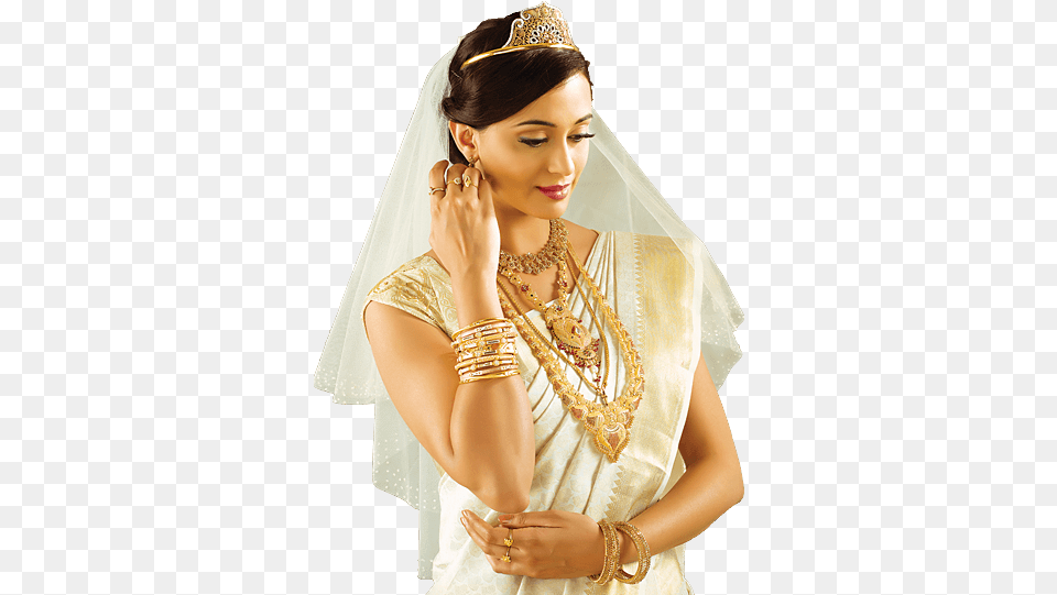 Kerala Jewellery Models Kerala Christian Bridal Jewellery, Accessories, Jewelry, Wedding, Person Png Image