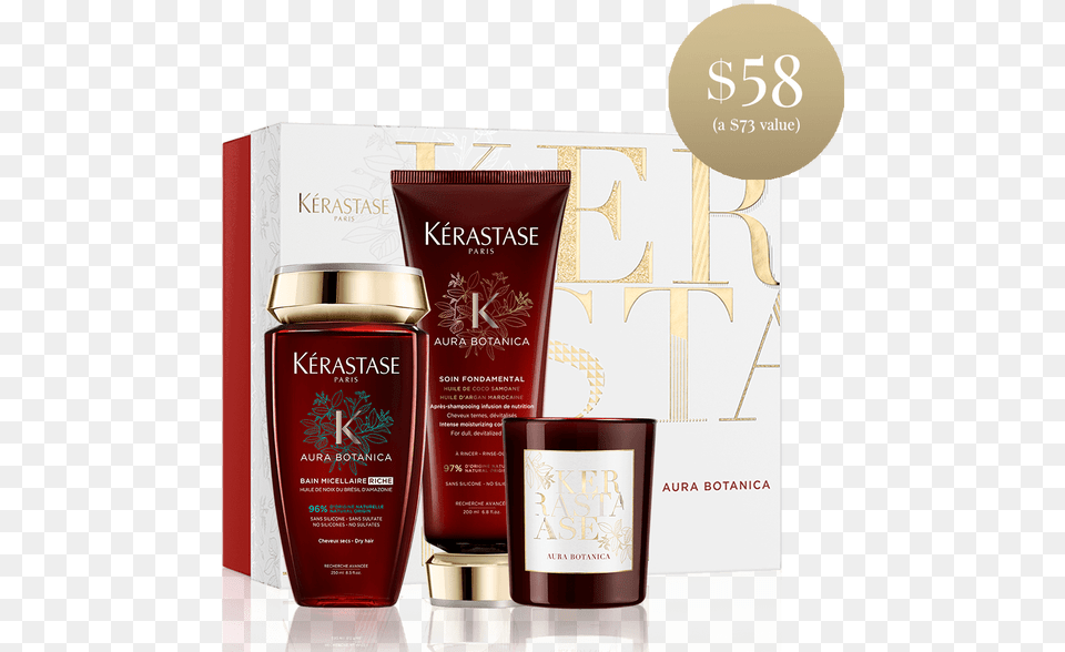 Kerastase Bain Micellaire Aura Botanica, Bottle, Lotion Png Image