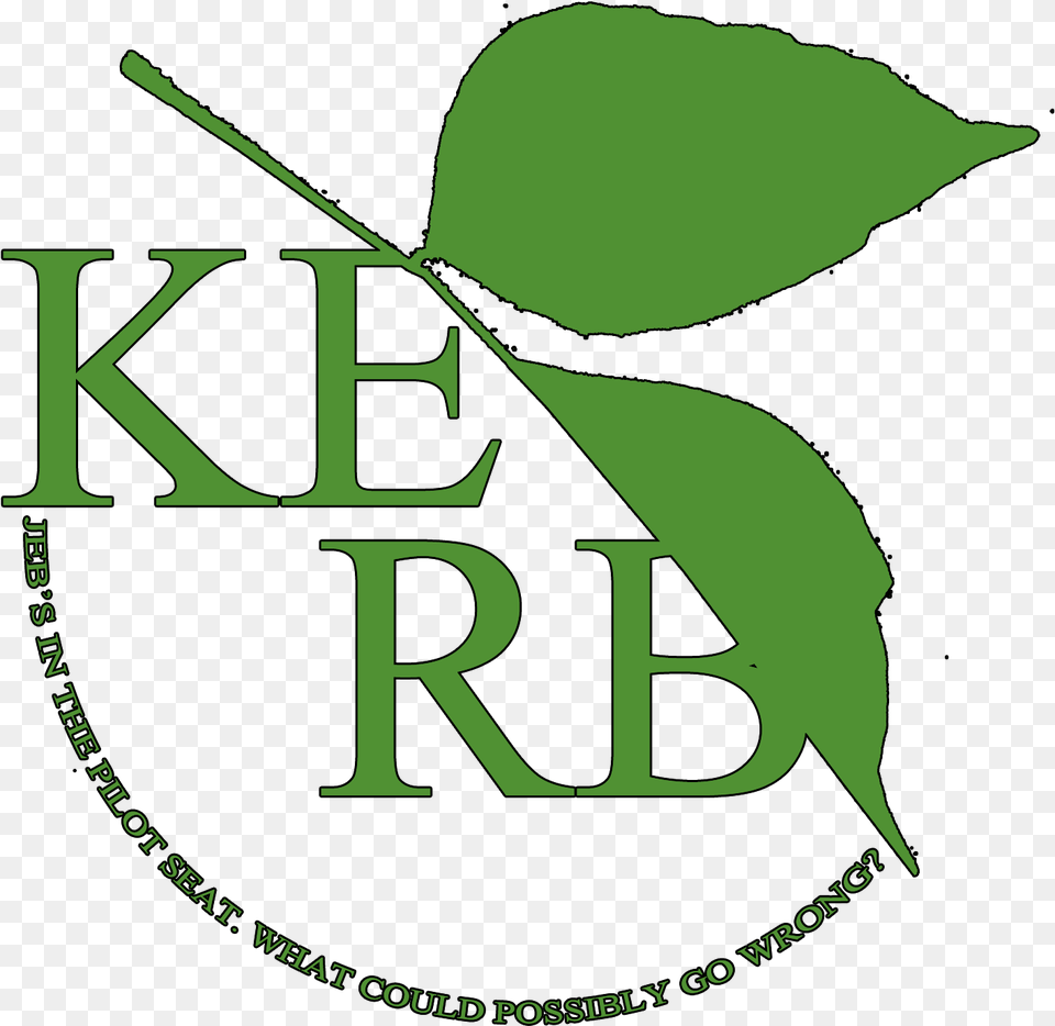 Kerbal Space Program Logo Illustration, Green, Herbal, Herbs, Leaf Png