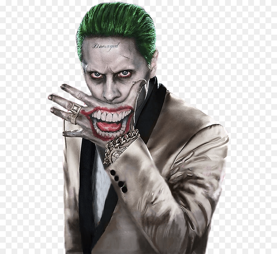 Keren Joker Suicide Squad, Portrait, Photography, Person, Head Png Image