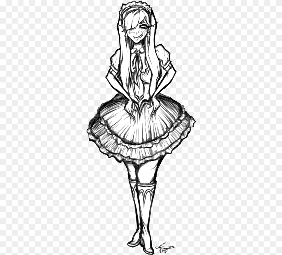 Keri Lolita Lineart By Kerivamp Clip Clip Art, Adult, Person, Female, Woman Free Png Download