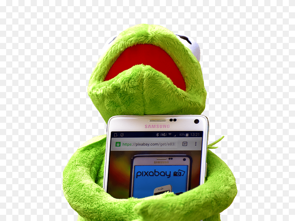 Kermit Electronics, Mobile Phone, Phone, Plush Free Png