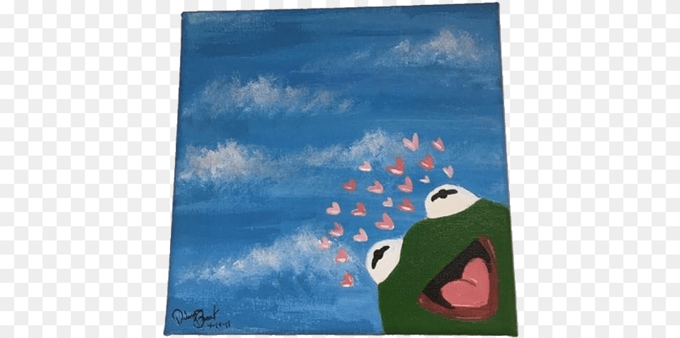 Kermit Art Niche Nichememe Painting, Outdoors, Blackboard, Modern Art Png Image