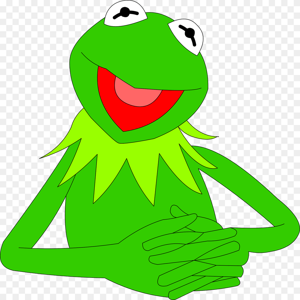 Kermit Clipart, Green, Amphibian, Animal, Frog Free Png