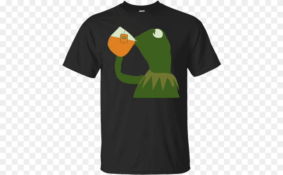 Kermit Sipping Tea Https Shirt, Clothing, T-shirt Free Transparent Png