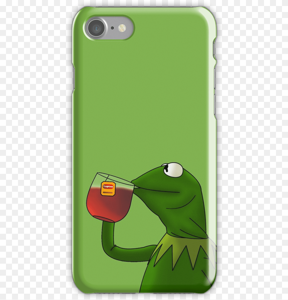 Kermit Sipping Tea Iphone 7 Snap Case Kermit Sipping Tea Redesign Grafik T Shirt, Electronics, Mobile Phone, Phone Free Png