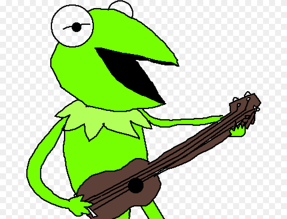 Kermit The Frog, Person, Guitar, Musical Instrument Free Png
