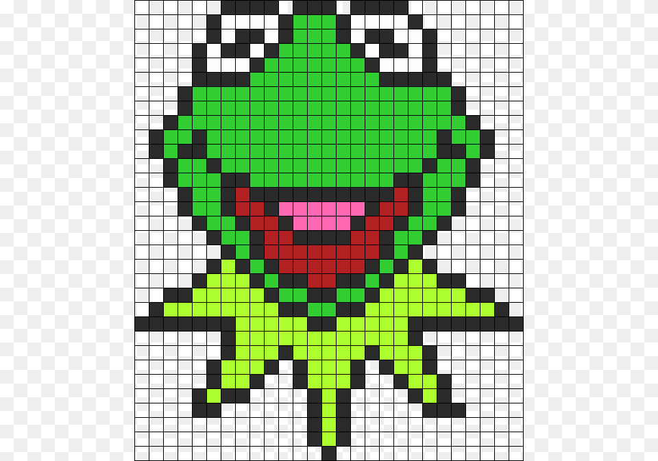 Kermit The Frog Perler Perler Bead Pattern Bead Sprite Kermit The Frog Pixelated, Green, Art, Graphics, Chess Free Png Download