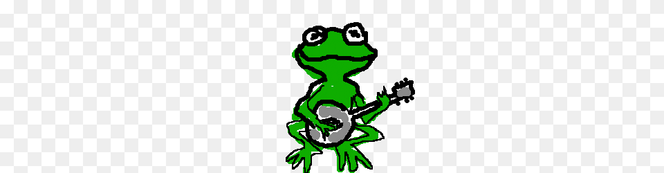 Kermit The Frog Plays His Banjo, Baby, Person, Face, Head Png Image