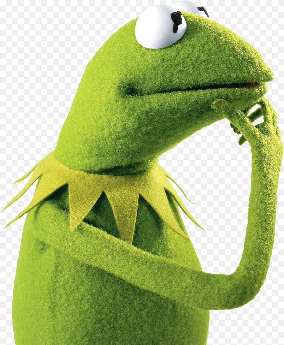 Kermit The Frog Thinking Kermit The Frog Profile, Animal, Lizard, Reptile, Ball Png Image
