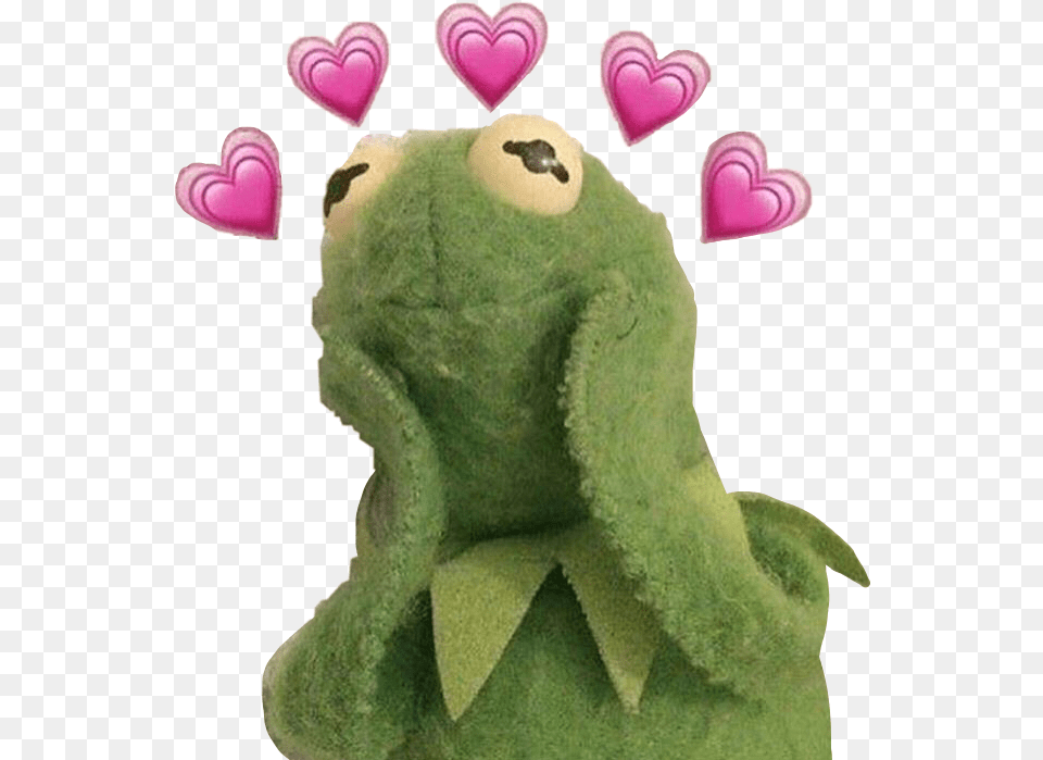 Kermit Wholesome Meme Greenaesthetic Love Freetoedit Kermit The Frog Meme Hearts, Plush, Toy, Baby, Person Free Png