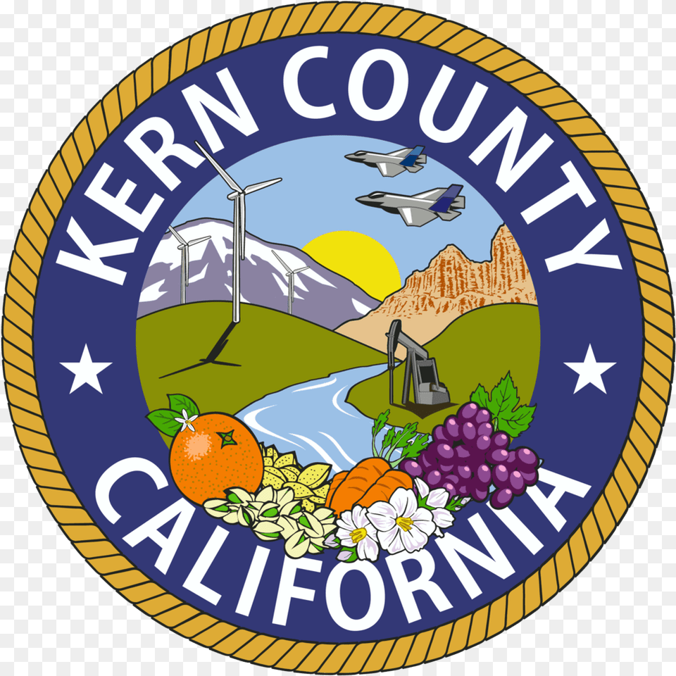 Kern County Seal, Logo, Badge, Symbol, Citrus Fruit Free Png