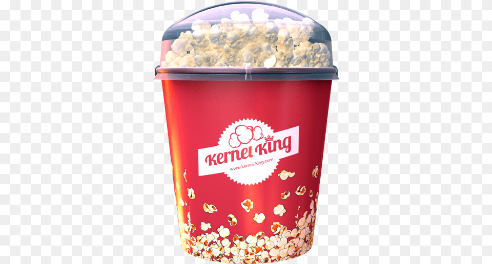Kernel King Bucket With Lid Popcorn, Food, Snack, Bottle, Shaker Png