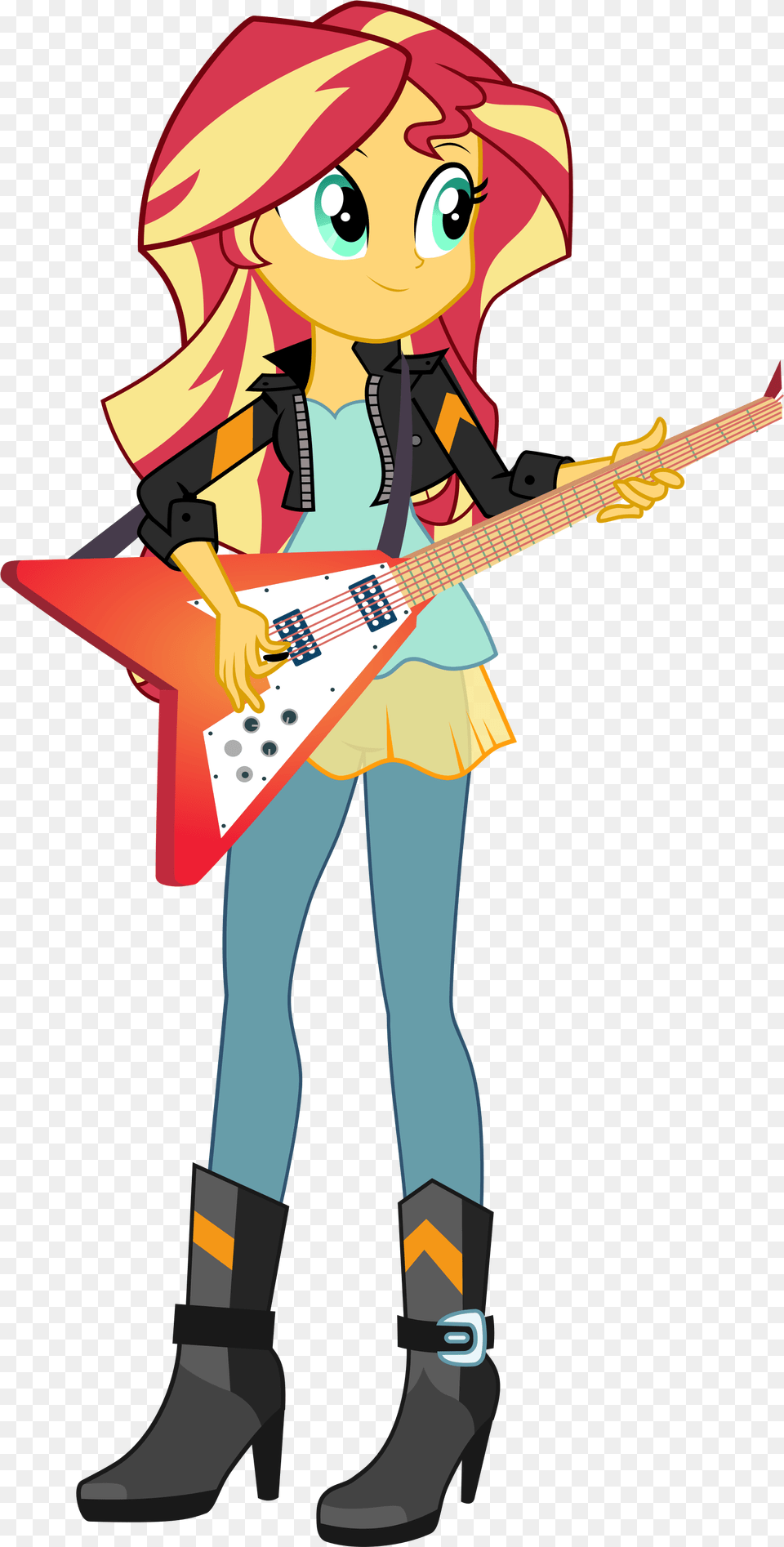 Keronianniroro Clothes Sunset Shimmer Guitar, Book, Comics, Publication, Adult Free Transparent Png