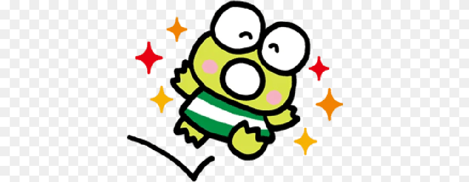 Keroppi 3 Whatsapp Stickers Stickers Cloud Sanrio Frog, Baby, Person, Symbol Free Png Download