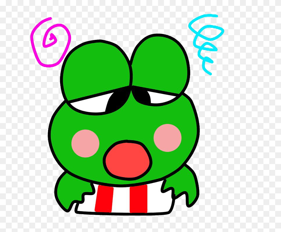 Keroppi Transparent Dot, Face, Head, Person, Green Png