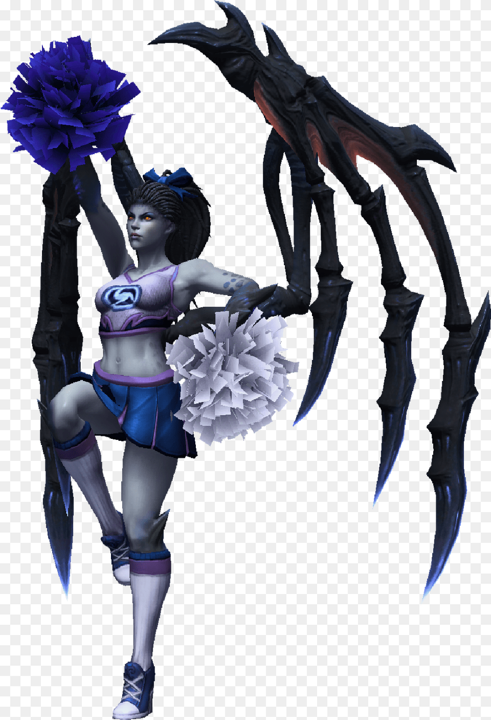 Kerrigan Cheerleader Champion Skin Stand Ready Illustration, Adult, Person, Female, Woman Png Image