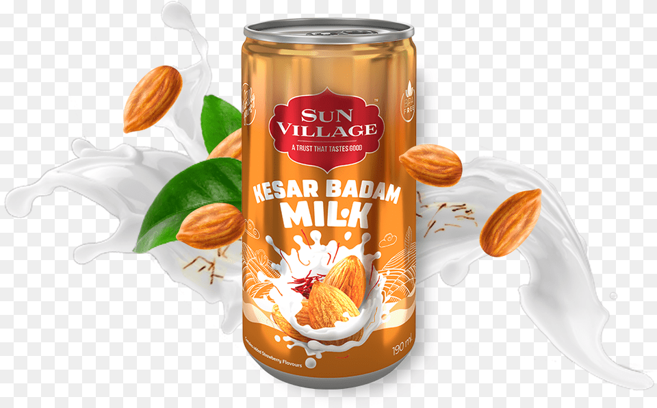 Kesar Badam Banner, Can, Tin, Food, Produce Free Png Download