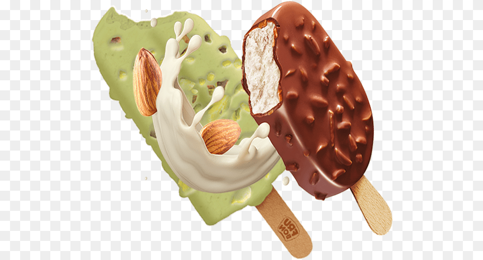 Kesar Pista Badam Kulfi London Dairy Almond Premium Ice Cream, Dessert, Food, Ice Cream, Face Free Png Download
